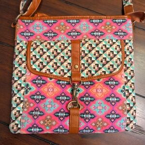Colorful Patterned Crossbody Bag